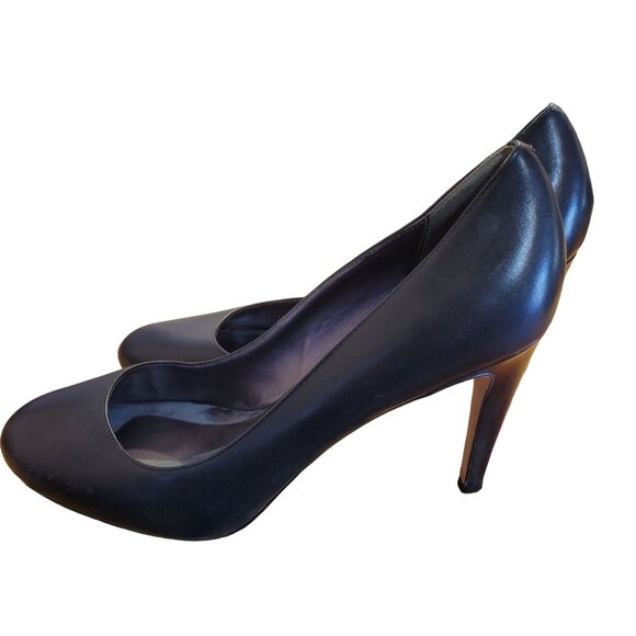 Cole Haan Womens Size 10.5 Black Patent Leather Pumps Heels Nike Air 4" Spike - Picture 4 of 8